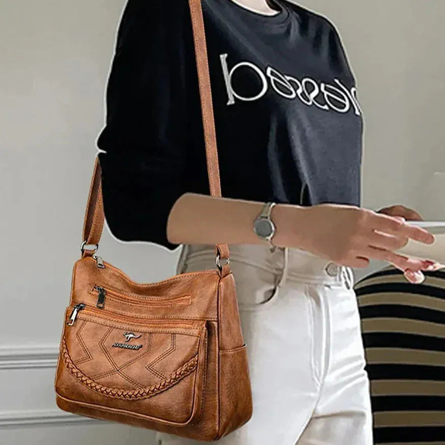 Celvera Moderne Crossbody Tas met Veel Vakken