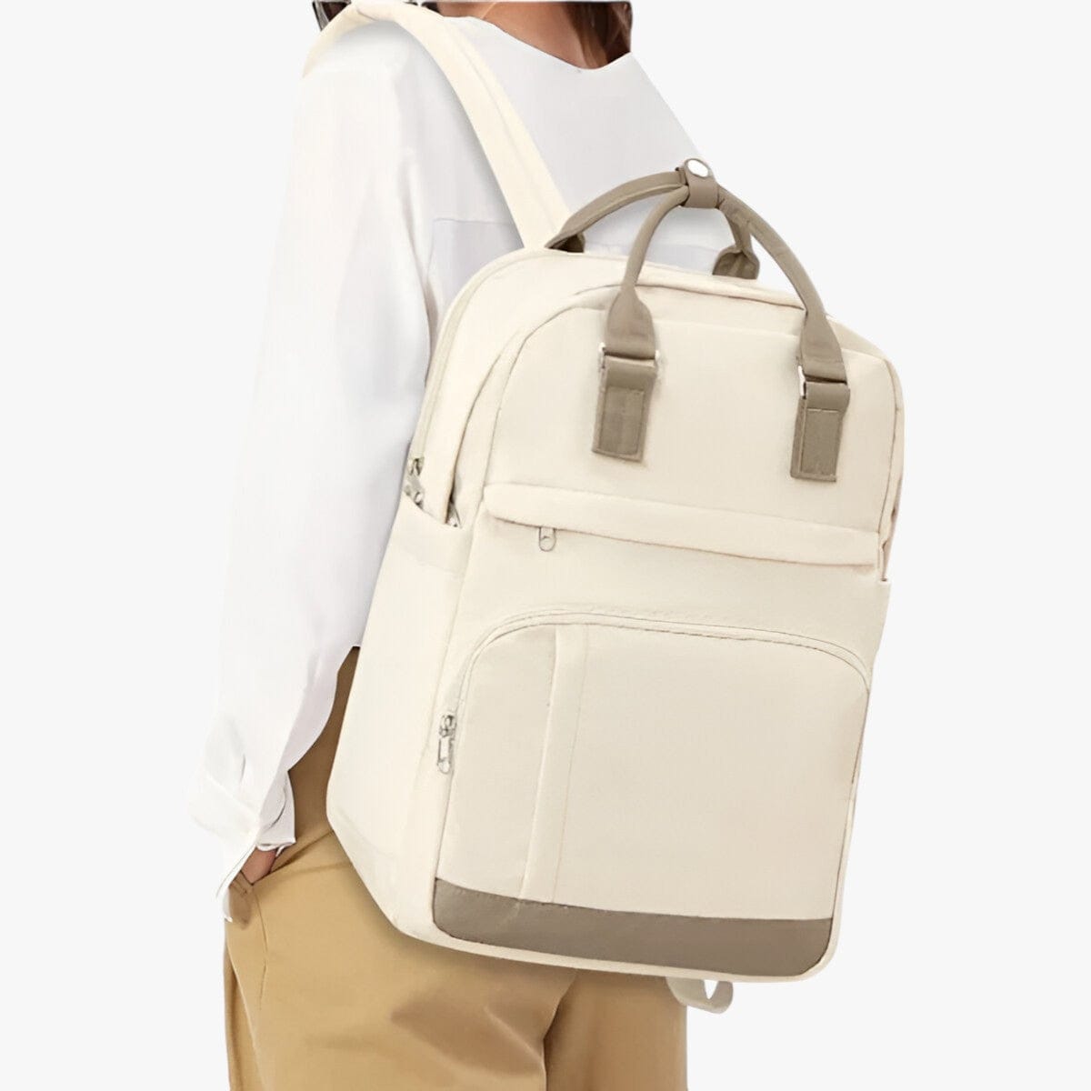 Celvera Tas Dames - Ruime Laptoprugzak met Voorvak en Draaggreep | Casual