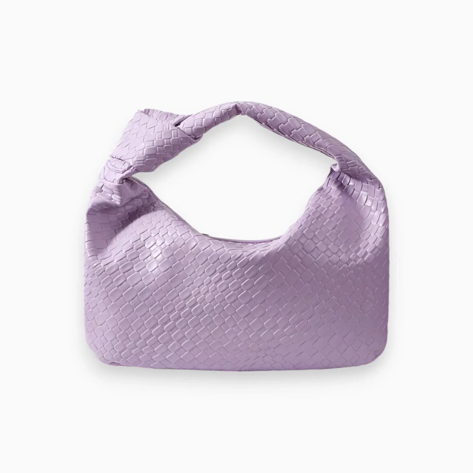 Celvera Tas Dames - Gevlochten Model met Knoophandvat en Rits | Casual