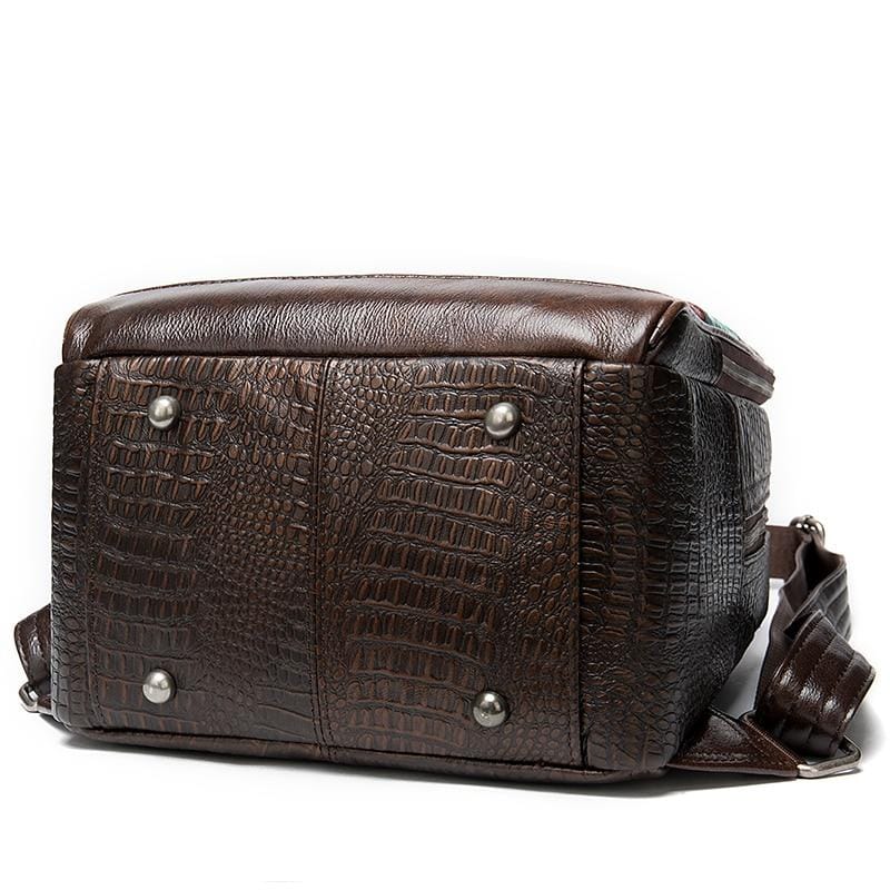 Celvera Rugzak Dames - Kleurrijk Geborduurde Patchwork met Topgreep | Casual