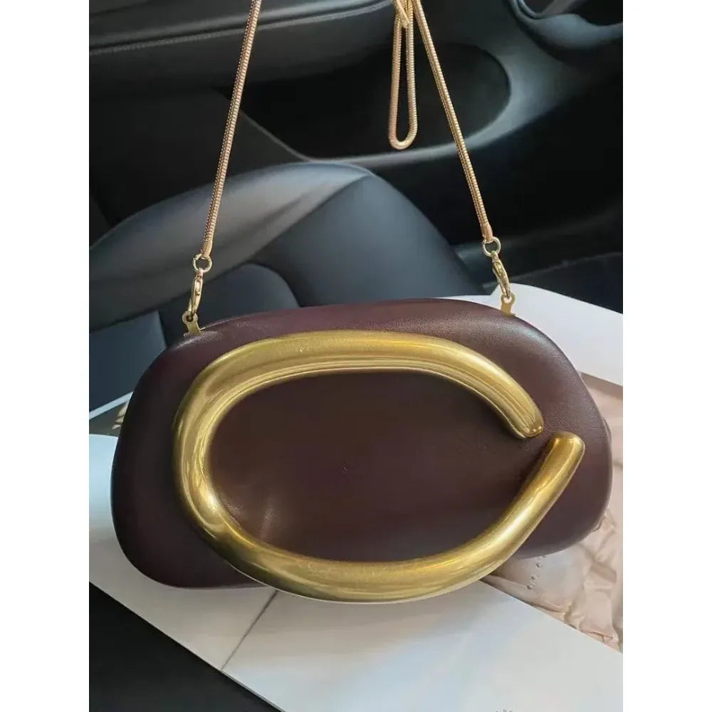 Celvera Tas Dames - Clutch met Gouden Detail | Chique
