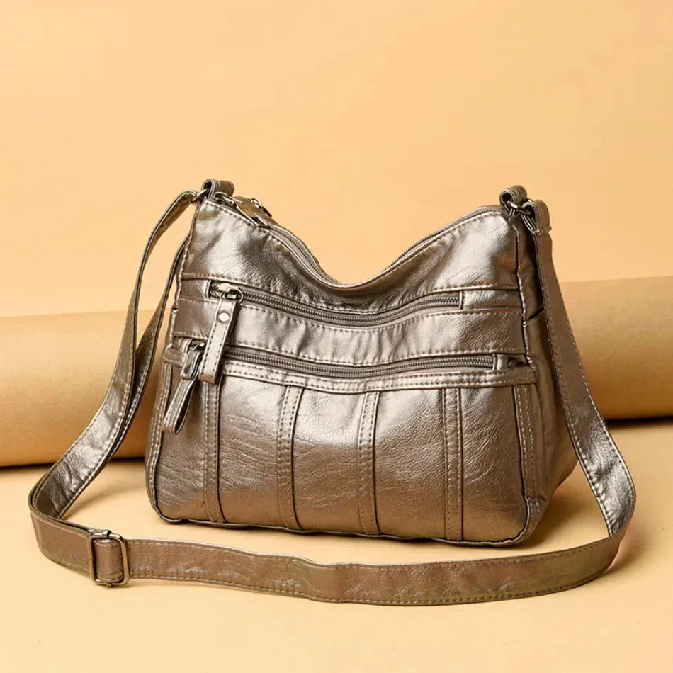 Celvera Dames crossbody tas van zacht leer – lichtgewicht en stijlvol