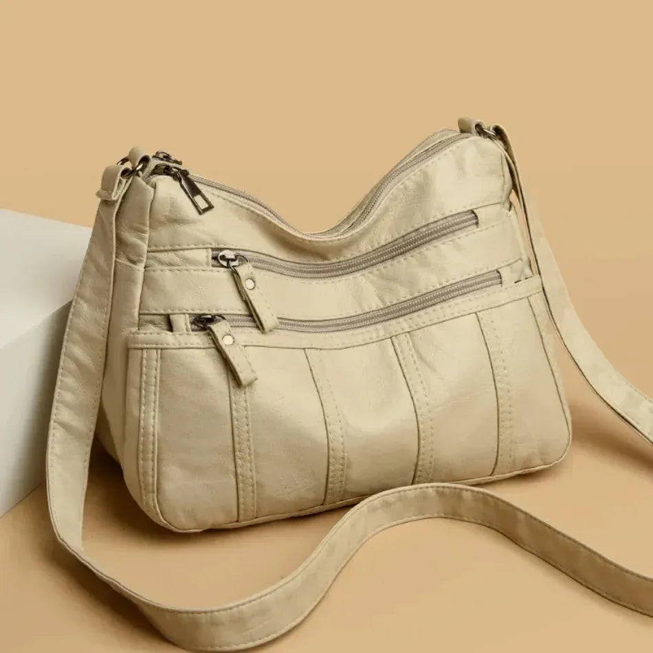 Celvera Dames crossbody tas van zacht leer – lichtgewicht en stijlvol