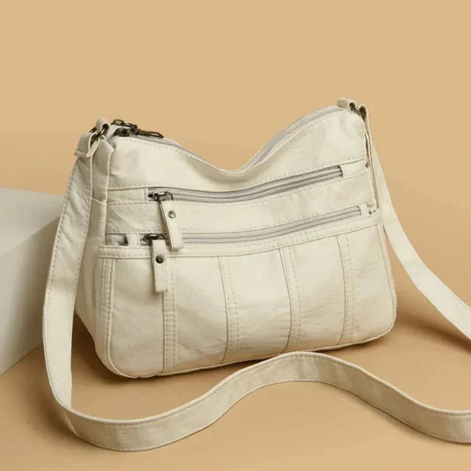 Celvera Dames crossbody tas van zacht leer – lichtgewicht en stijlvol