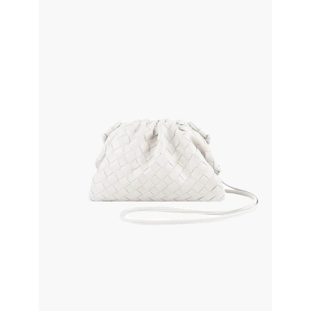 Celvera Trendy Gevlochten Dames Handtas – Compacte Handtas van Vegan Leer