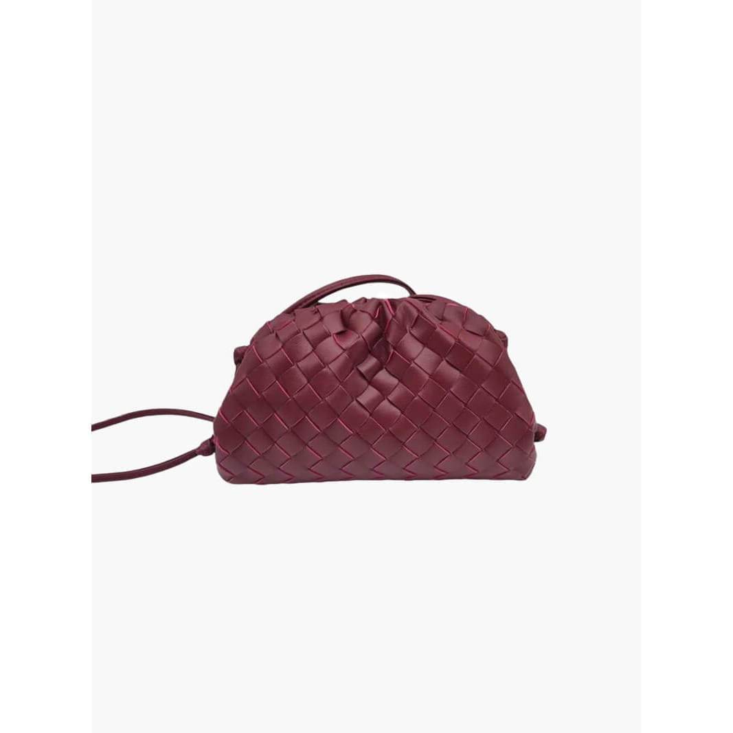 Celvera Trendy Gevlochten Dames Handtas – Compacte Handtas van Vegan Leer