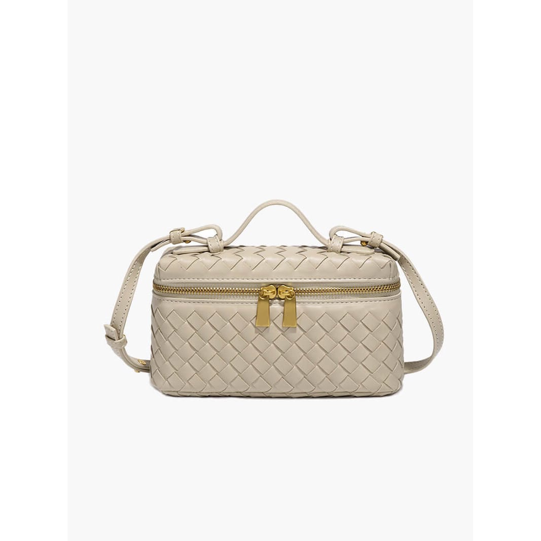 Celvera Luxe Gevlochten Handtas – Compacte Dames Tas voor Avond en Dag
