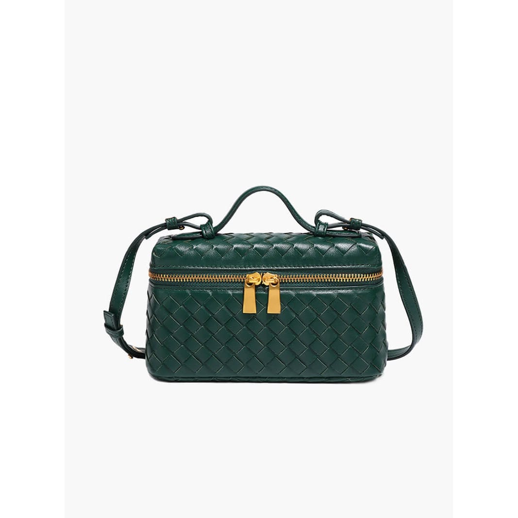 Celvera Luxe Gevlochten Handtas – Compacte Dames Tas voor Avond en Dag
