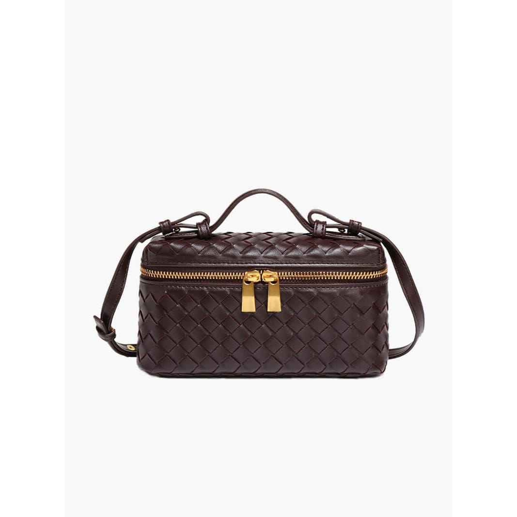 Celvera Luxe Gevlochten Handtas – Compacte Dames Tas voor Avond en Dag